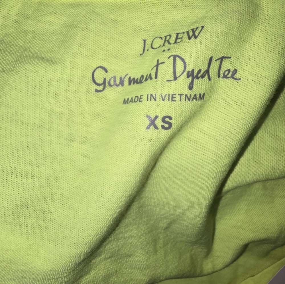 NWT J. Crew Yellow Crewneck Shirt Size: XS - Picture 5 of 6